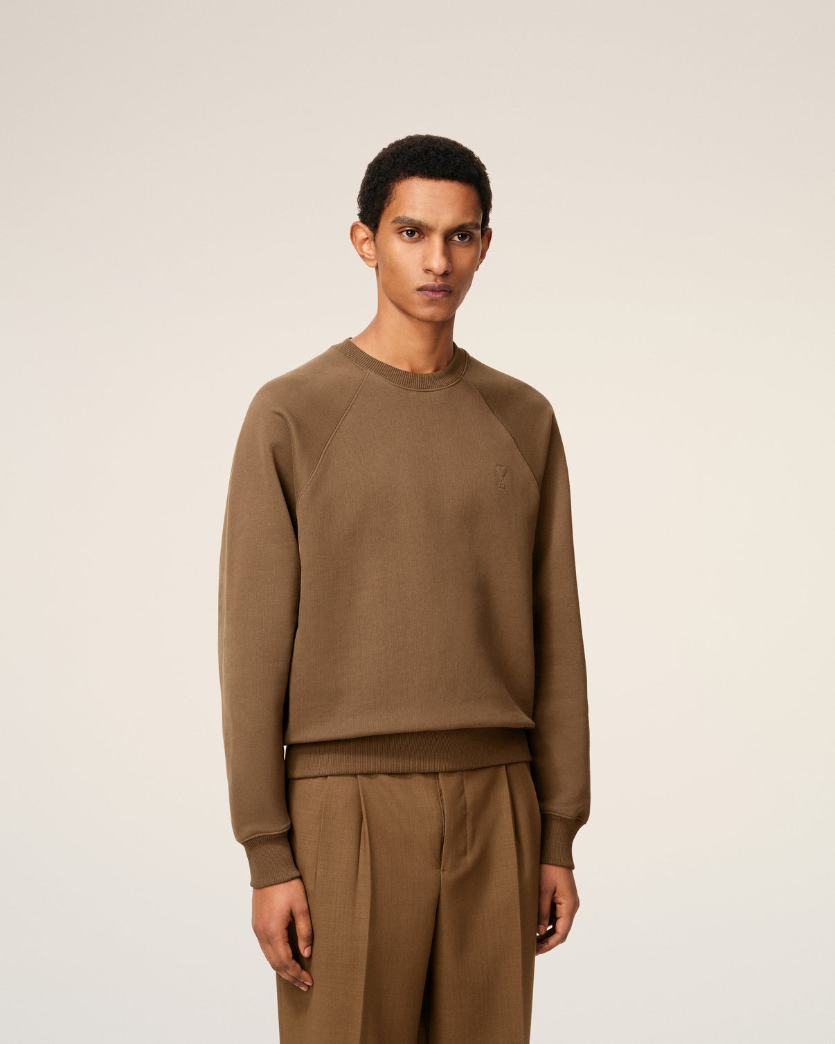 Brown Cotton Sweatshirt