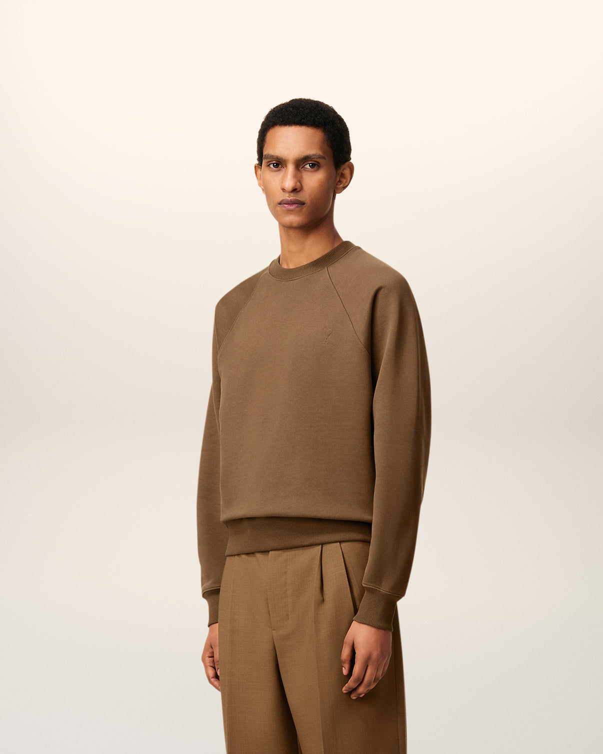 Brown Cotton Sweatshirt