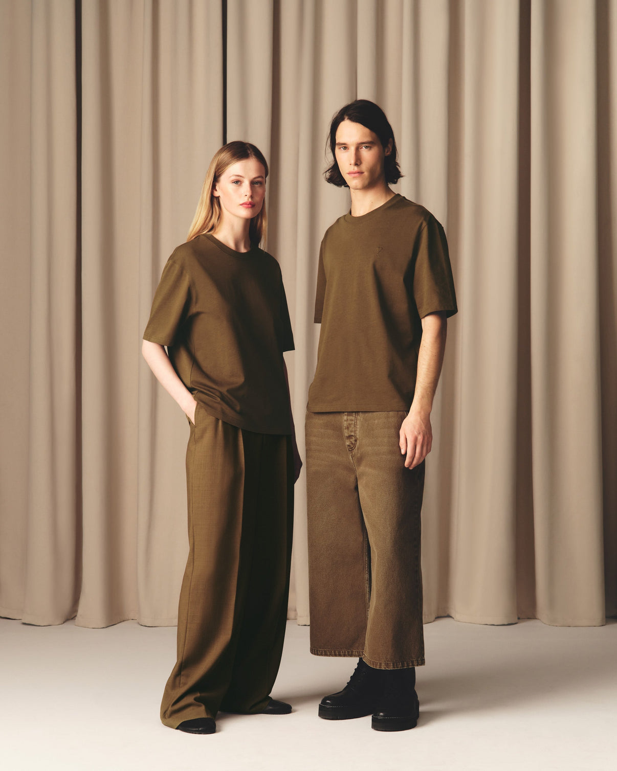 Brown Cotton T-shirt