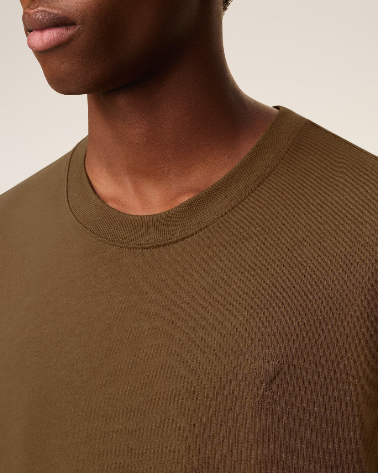 Brown Cotton T-shirt