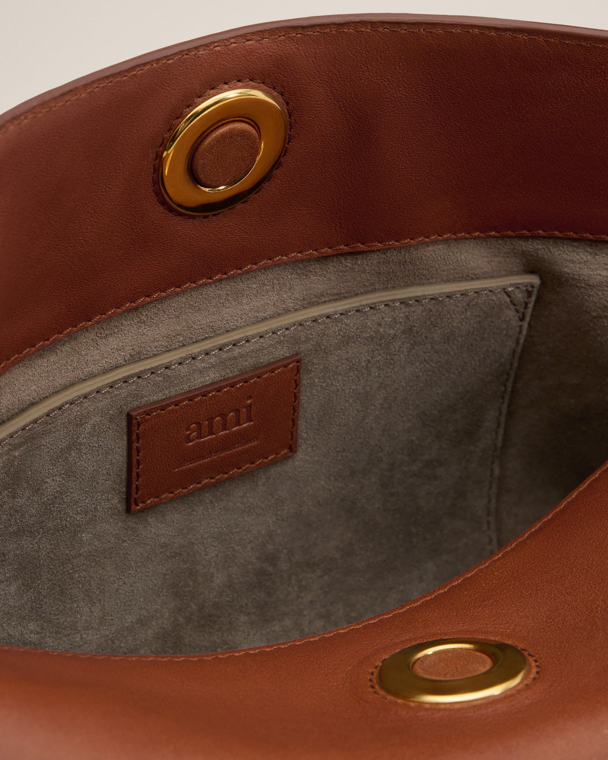 Brown Leather Carrousel Bag