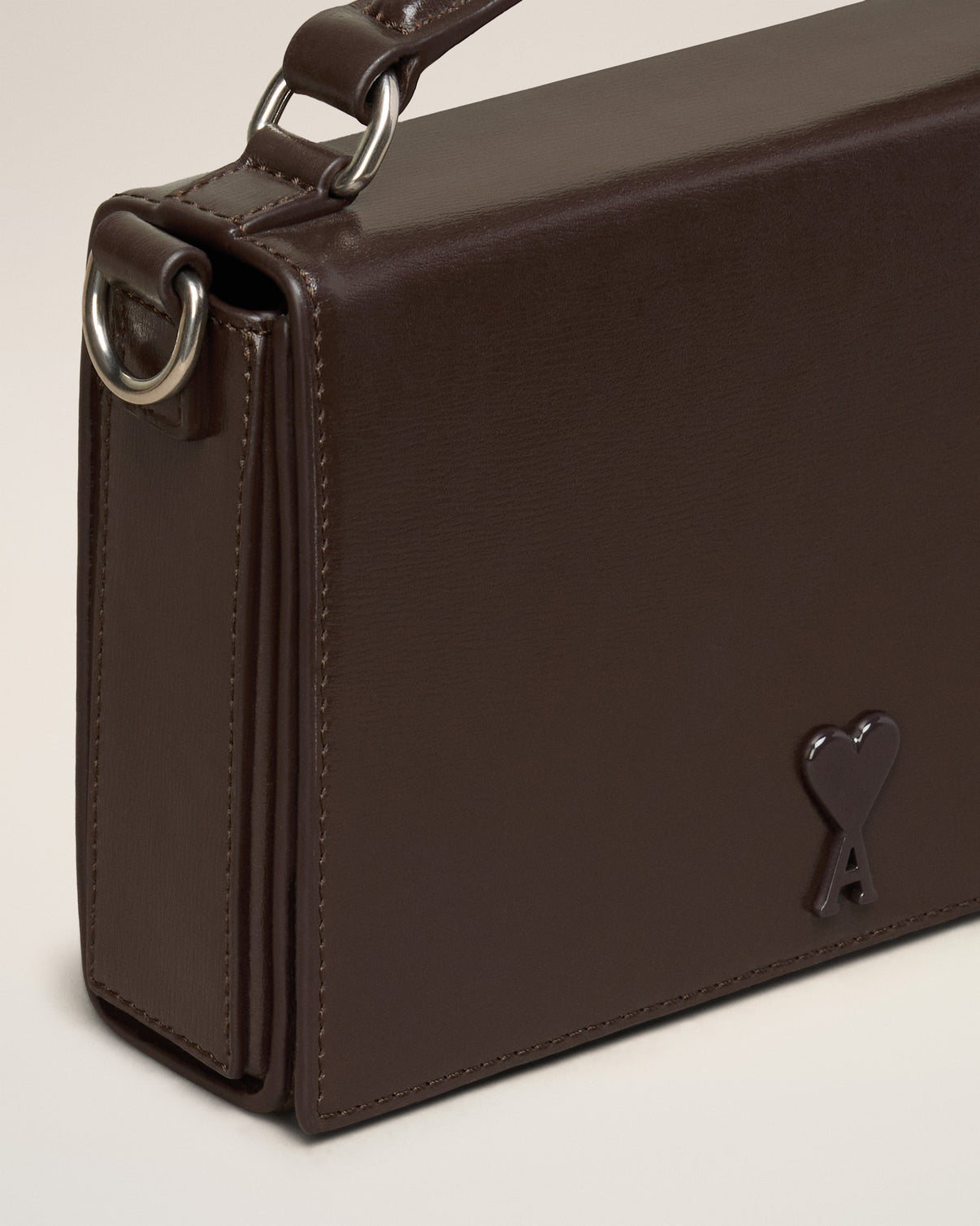 Brown Leather Lunch Box Bag