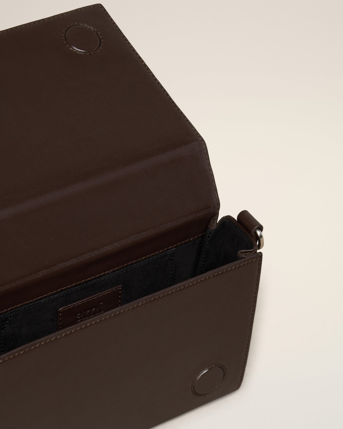 Brown Leather Lunch Box Bag