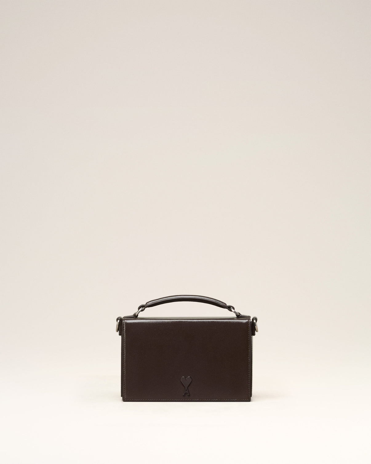 Brown Leather Lunch Box Bag
