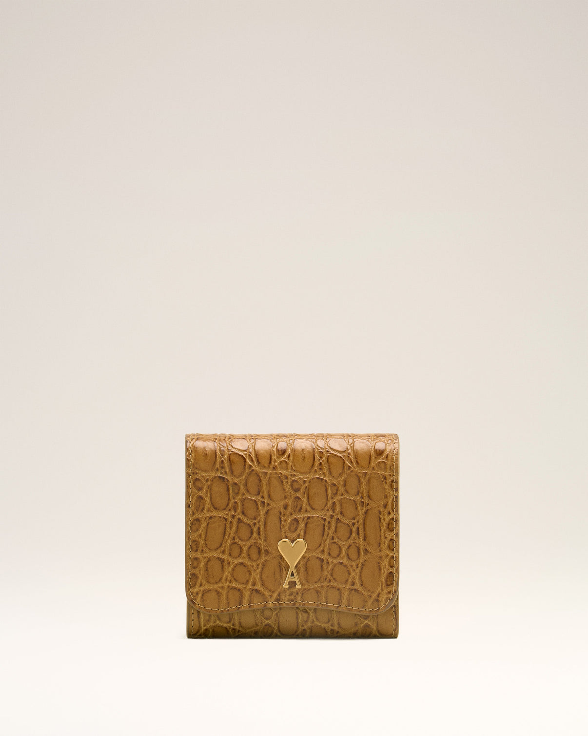 Brown Leather Paris Paris compact wallet