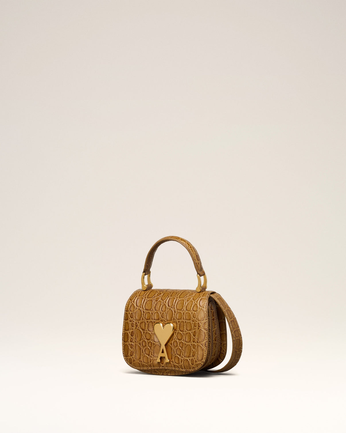Brown Leather Paris Paris Nano Bag