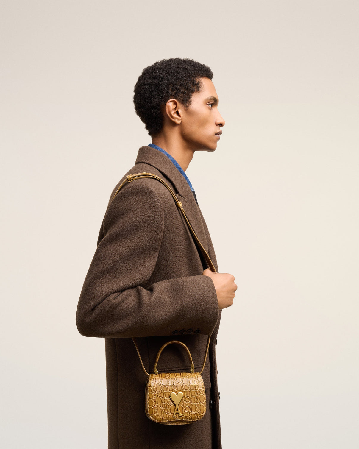 Brown Leather Paris Paris Nano Bag