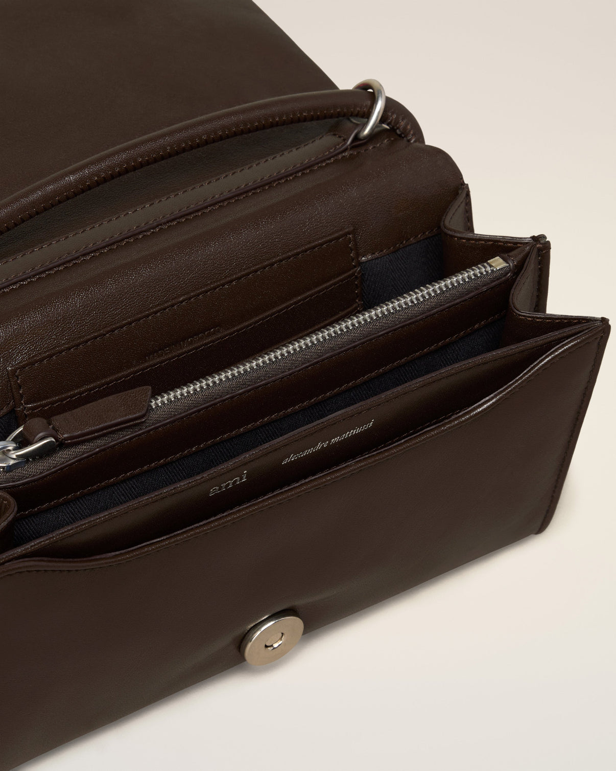 Brown Leather Voulez-Vous Wallet Strap