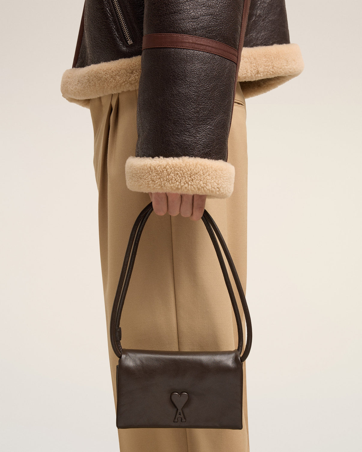 Brown Leather Voulez-Vous Wallet Strap
