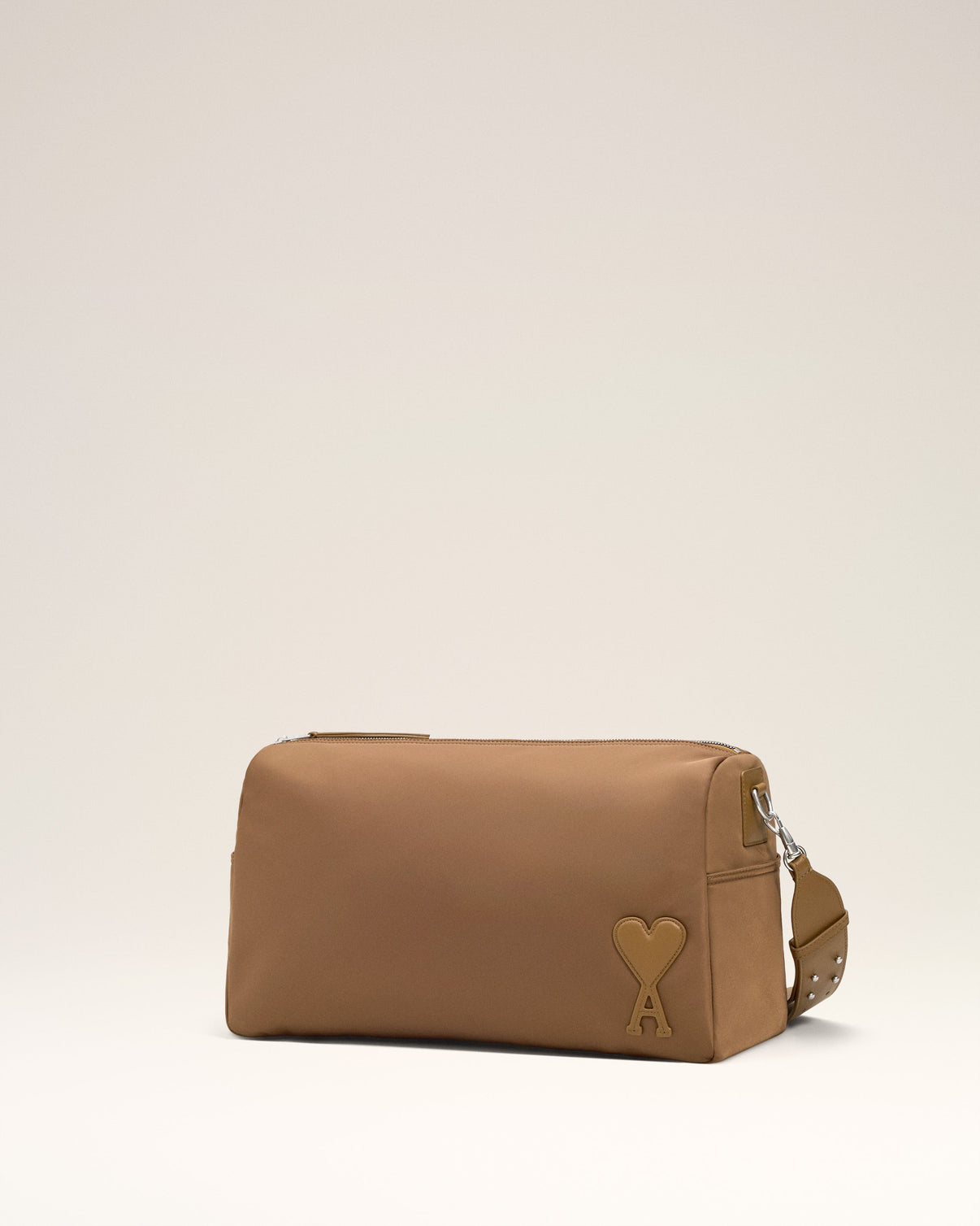 Brown Nylon Canvas Marcel Large Bag