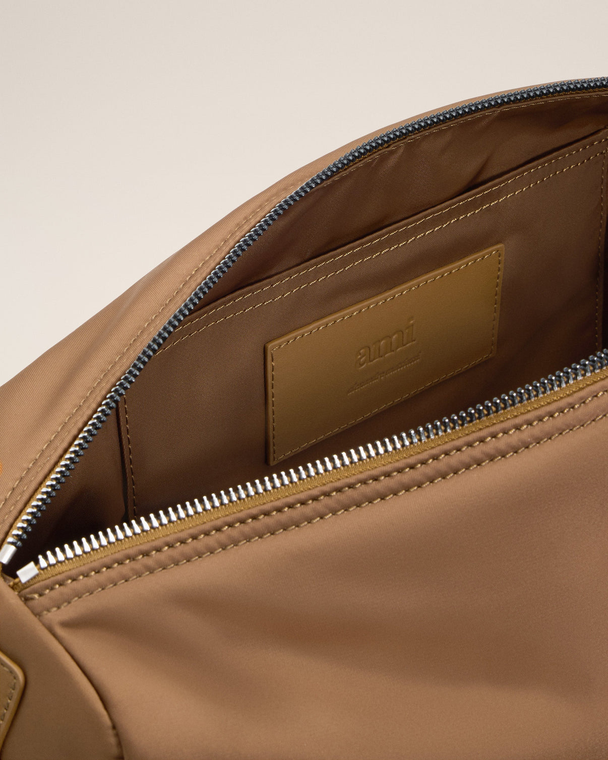 Brown Nylon Canvas Marcel Large Bag