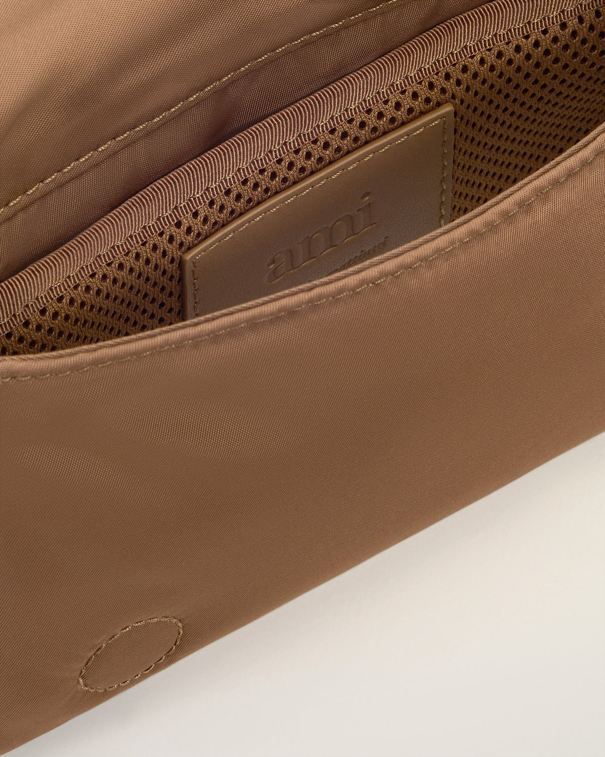 Brown Nylon Canvas Marcel Lunch Box Bag
