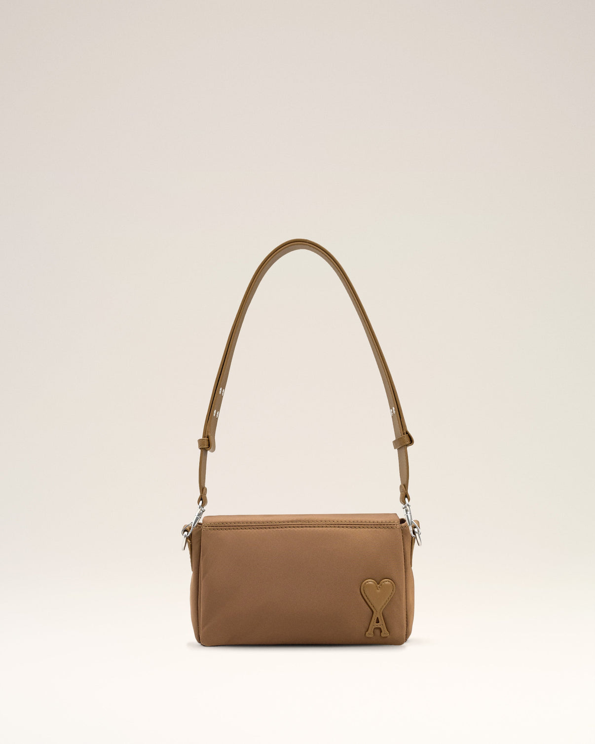 Brown Nylon Canvas Marcel Lunch Box Bag