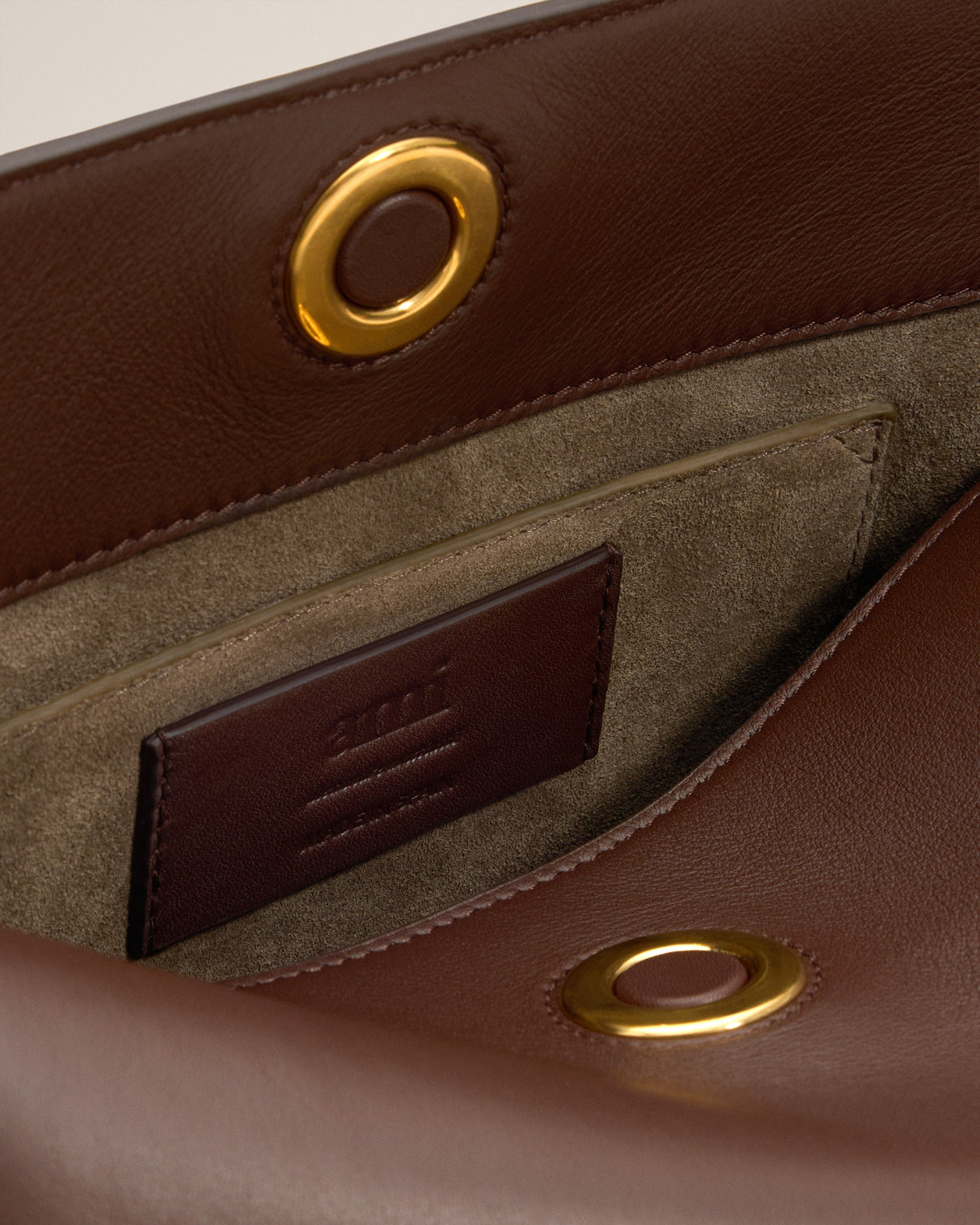 Brown Smooth Leather Carrousel Bag