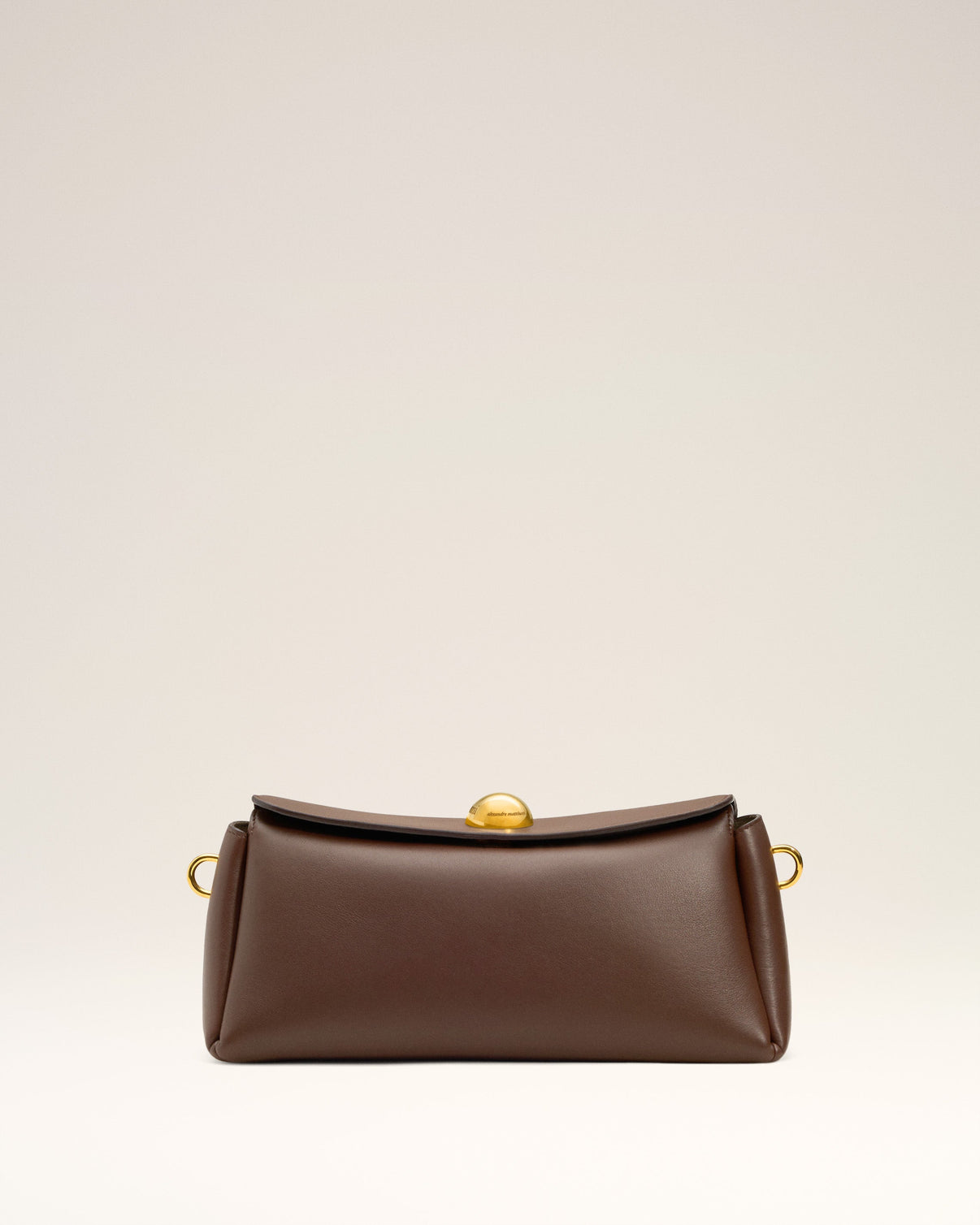 Brown Smooth Leather Carrousel Bag