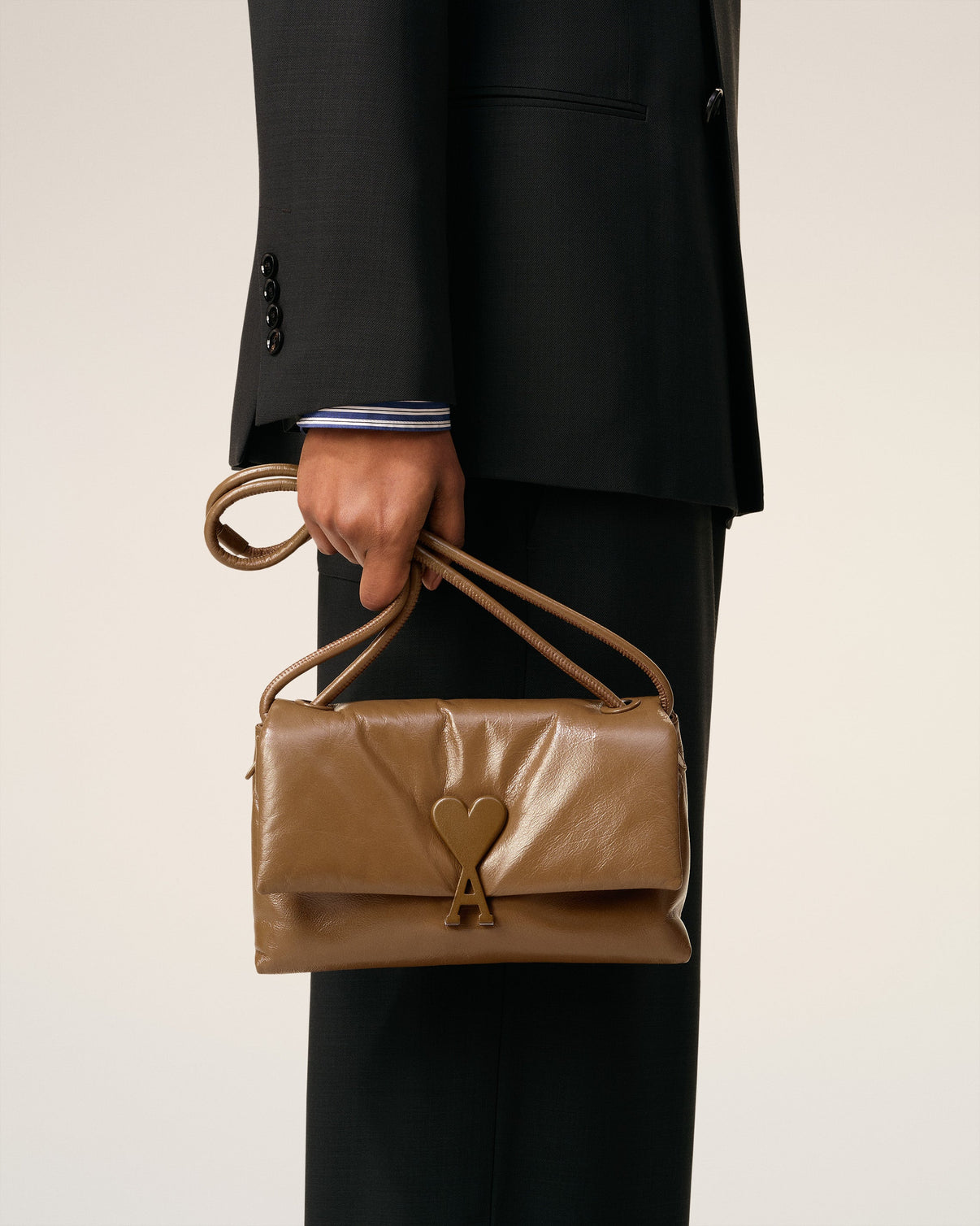 Brown Smooth Leather Voulez Vous Bag