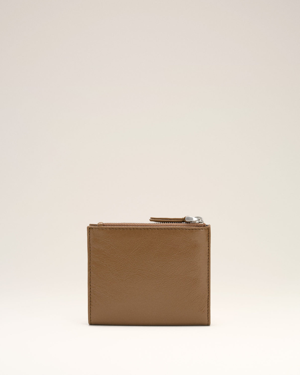 Brown Smooth Leather Voulez Vous Folded Wallet