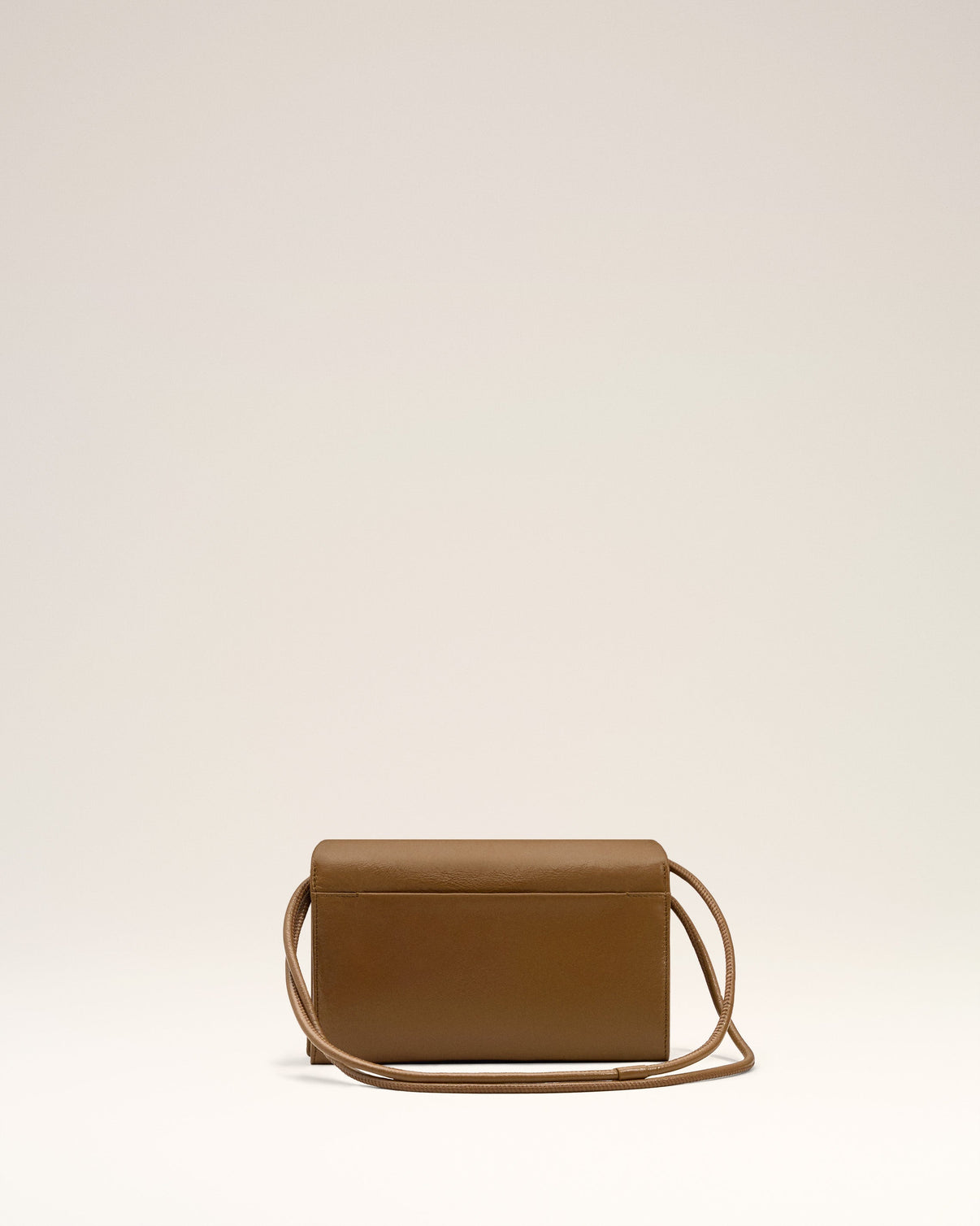 Brown Smooth Leather Voulez Vous Wallet Strap