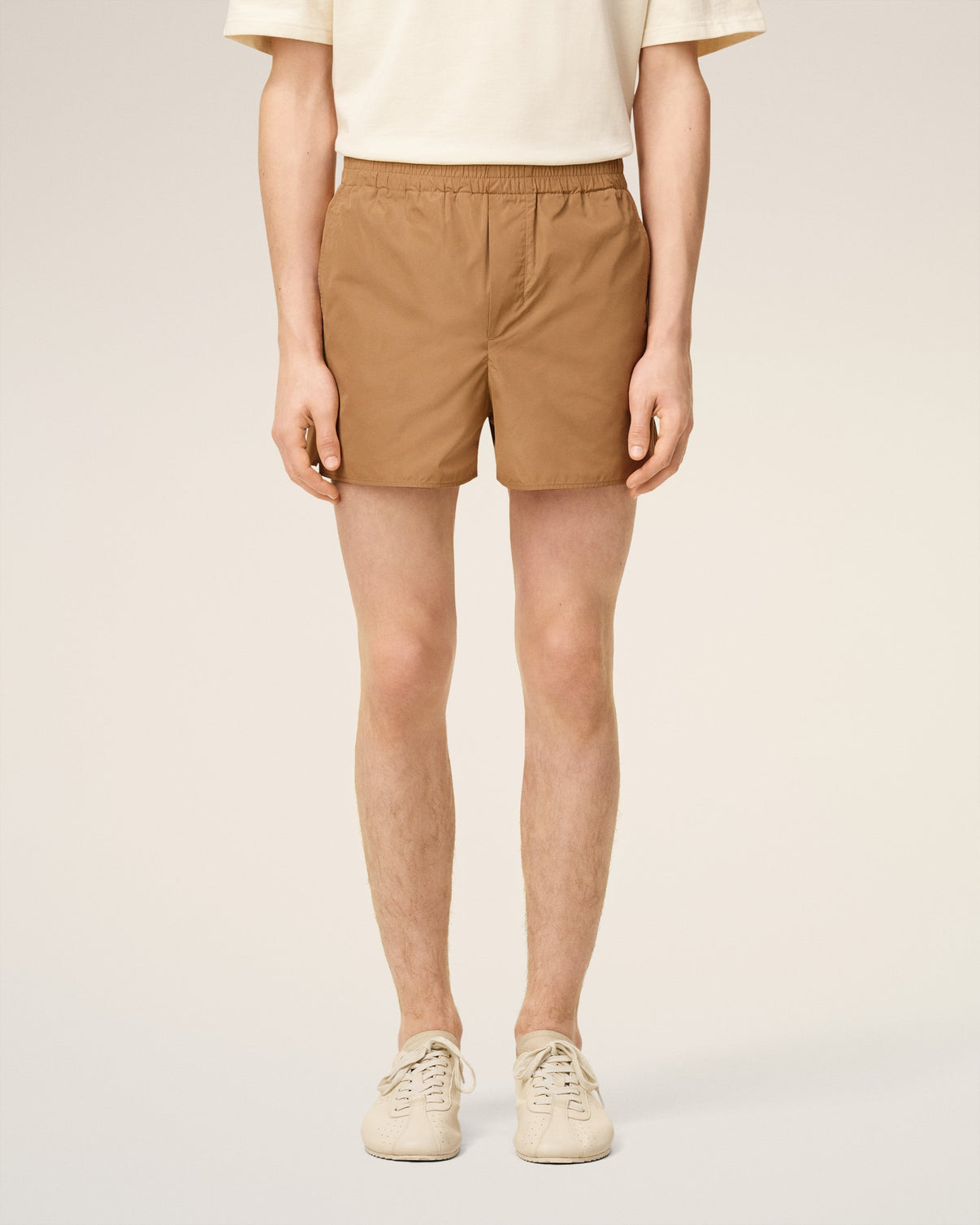 Brown Taffetas Short