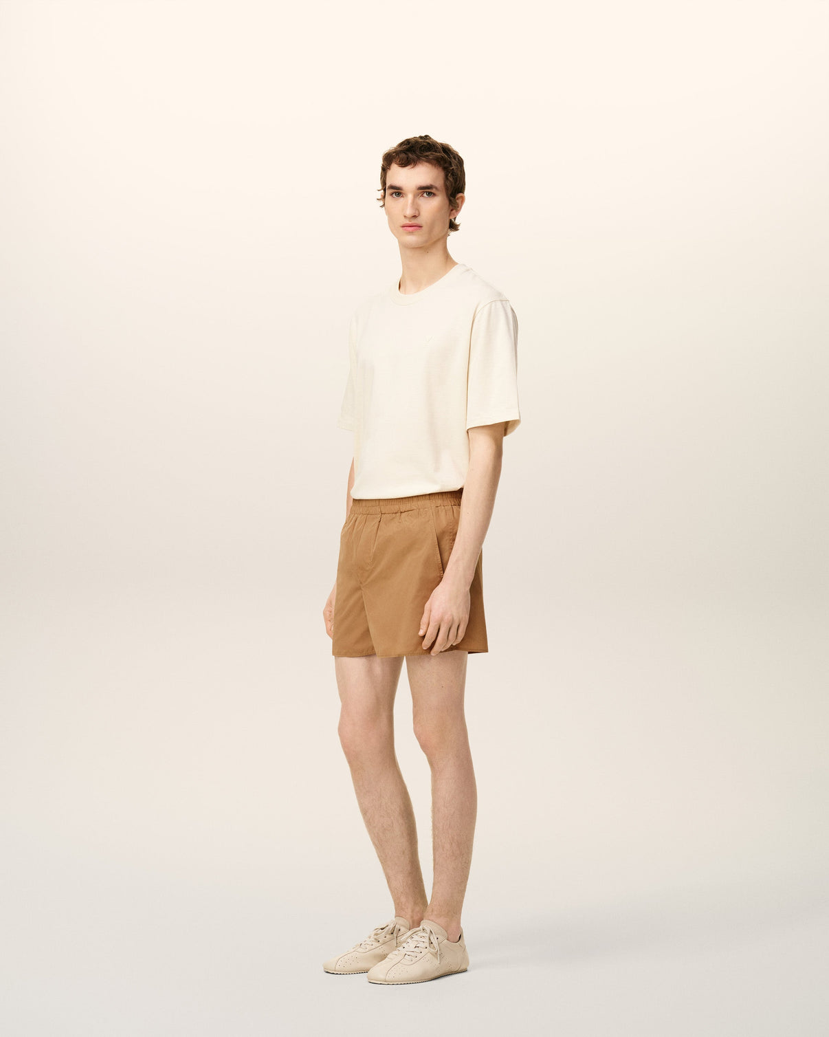 Brown Taffetas Short