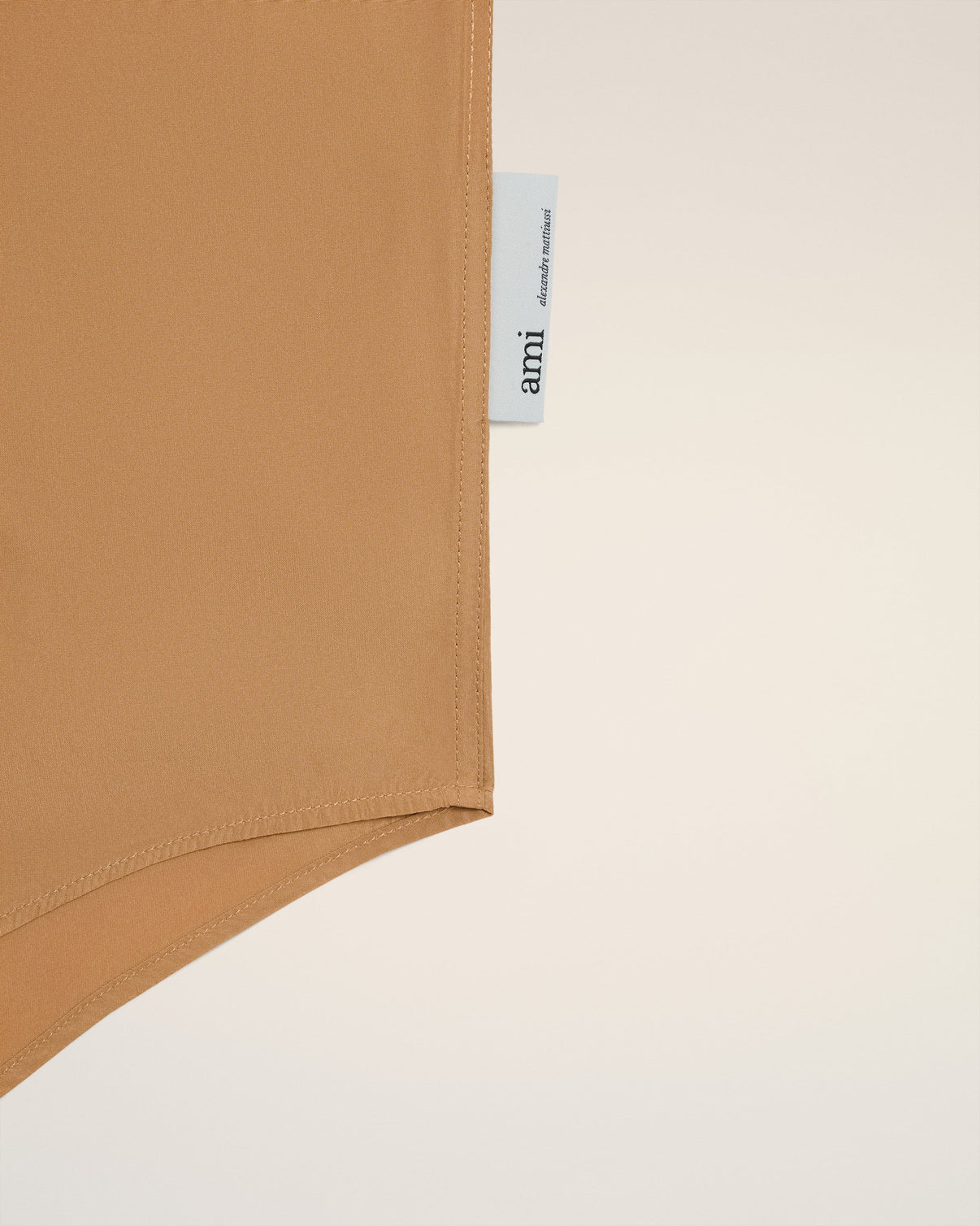 Brown Taffetass Short Sleeved Boxy Shirt