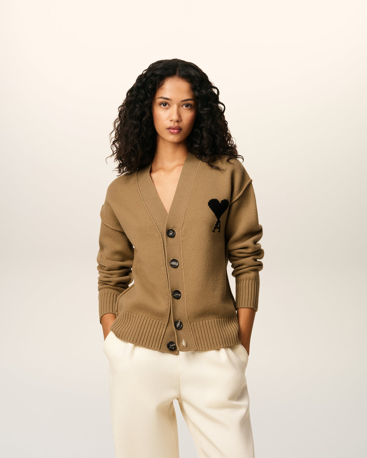 Brown Wool Cardigan