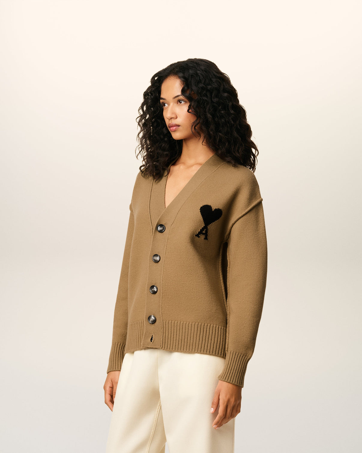 Brown Wool Cardigan