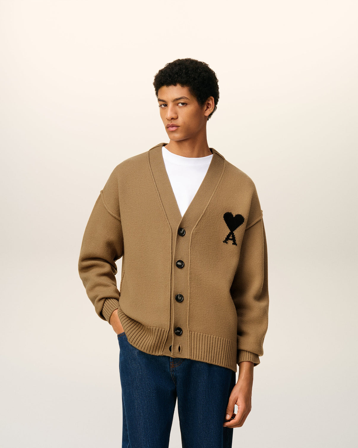 Brown Wool Cardigan