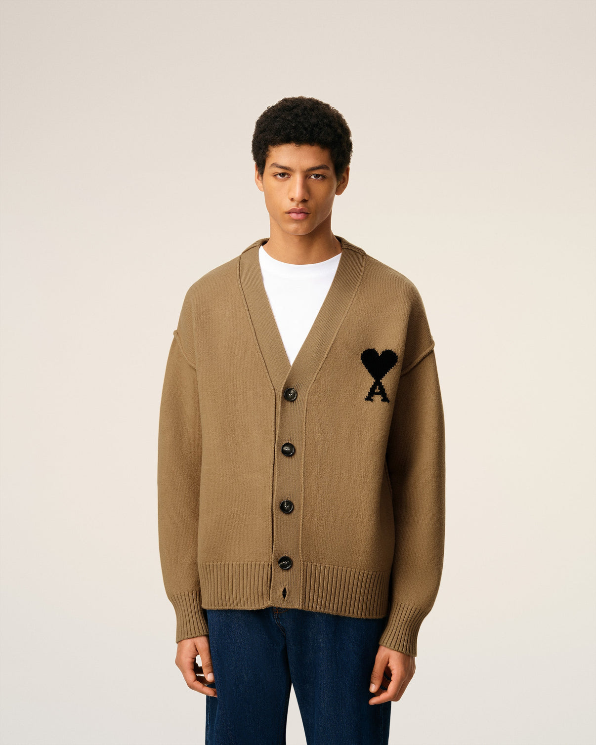 Brown Wool Cardigan