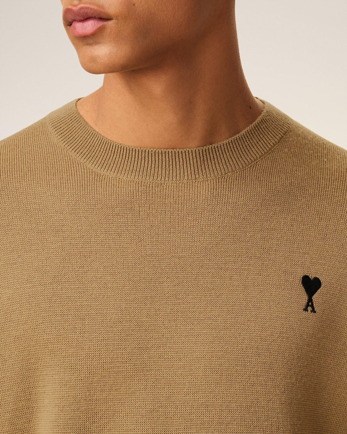 Brown Wool Crewneck Sweater