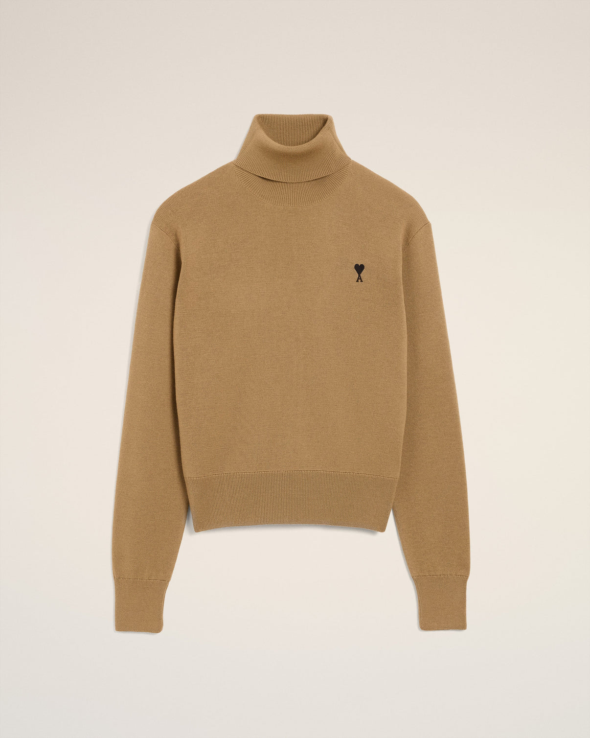 Brown Wool Turtle Neck Sweater