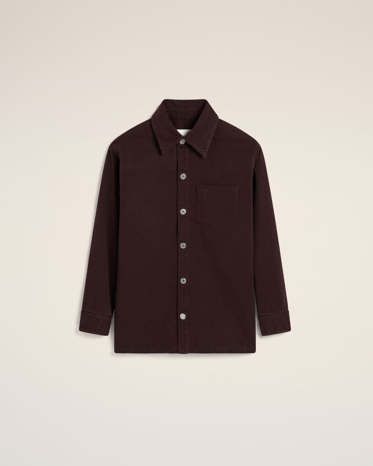 Burgundy Cotton Overshirt