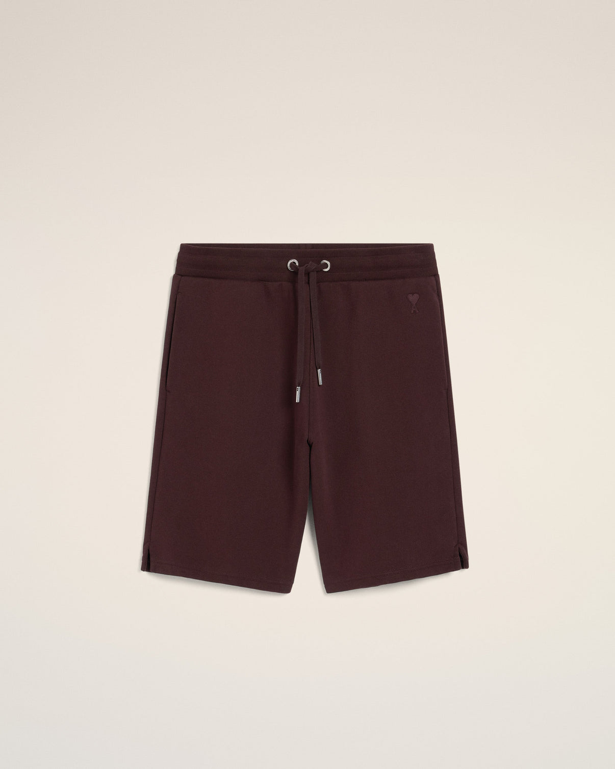 Burgundy Cotton Short