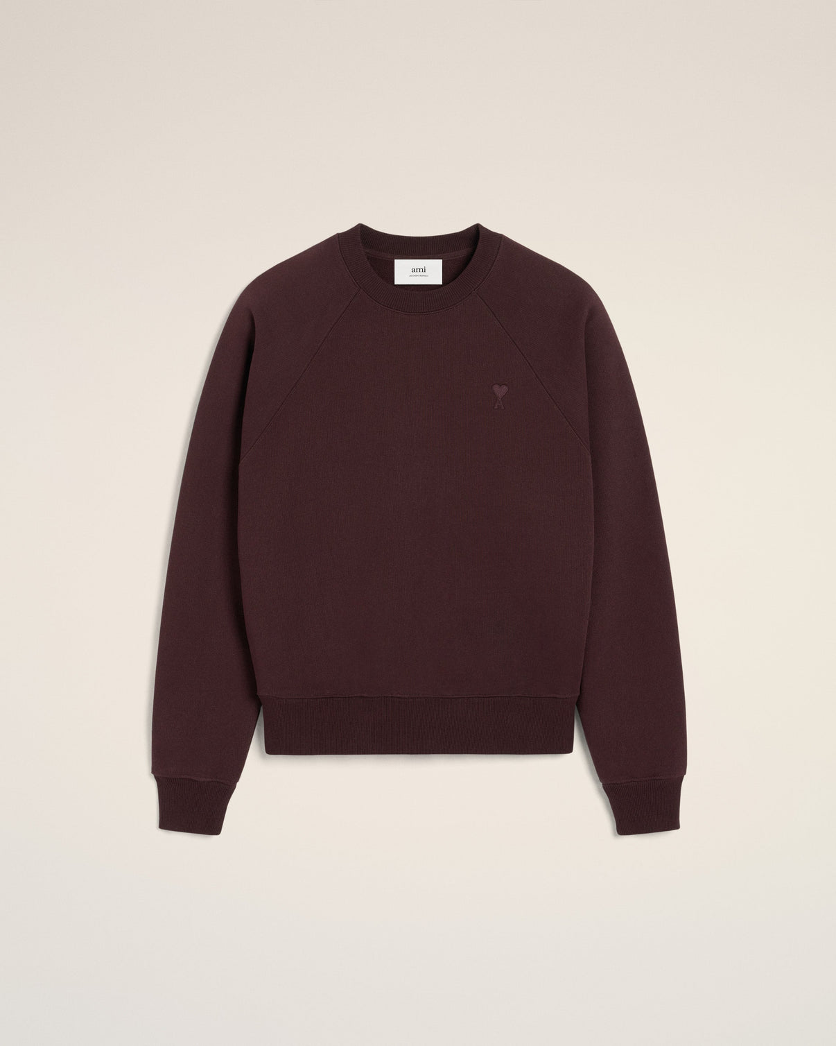 Burgundy Cotton Tonal Sweatshirt