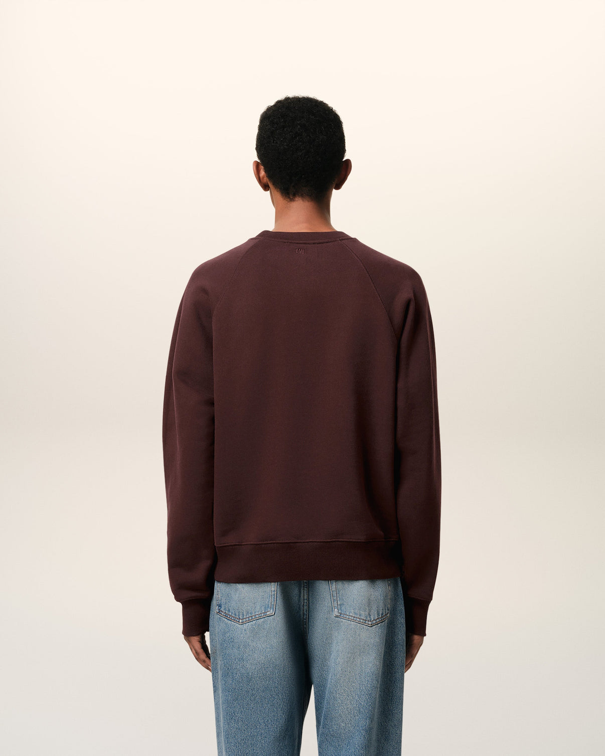 Burgundy Cotton Tonal Sweatshirt