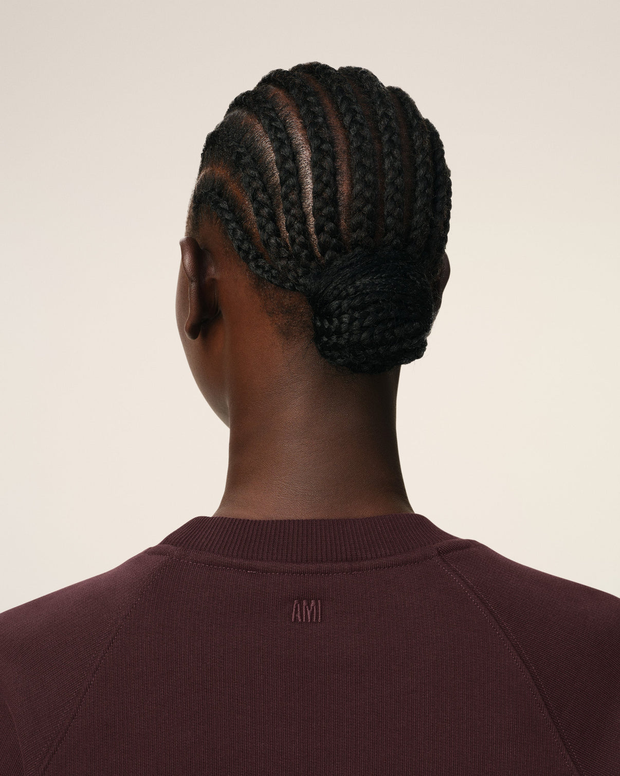 Burgundy Cotton Tonal Sweatshirt