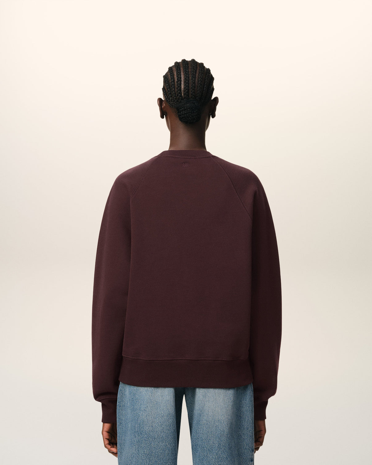 Burgundy Cotton Tonal Sweatshirt