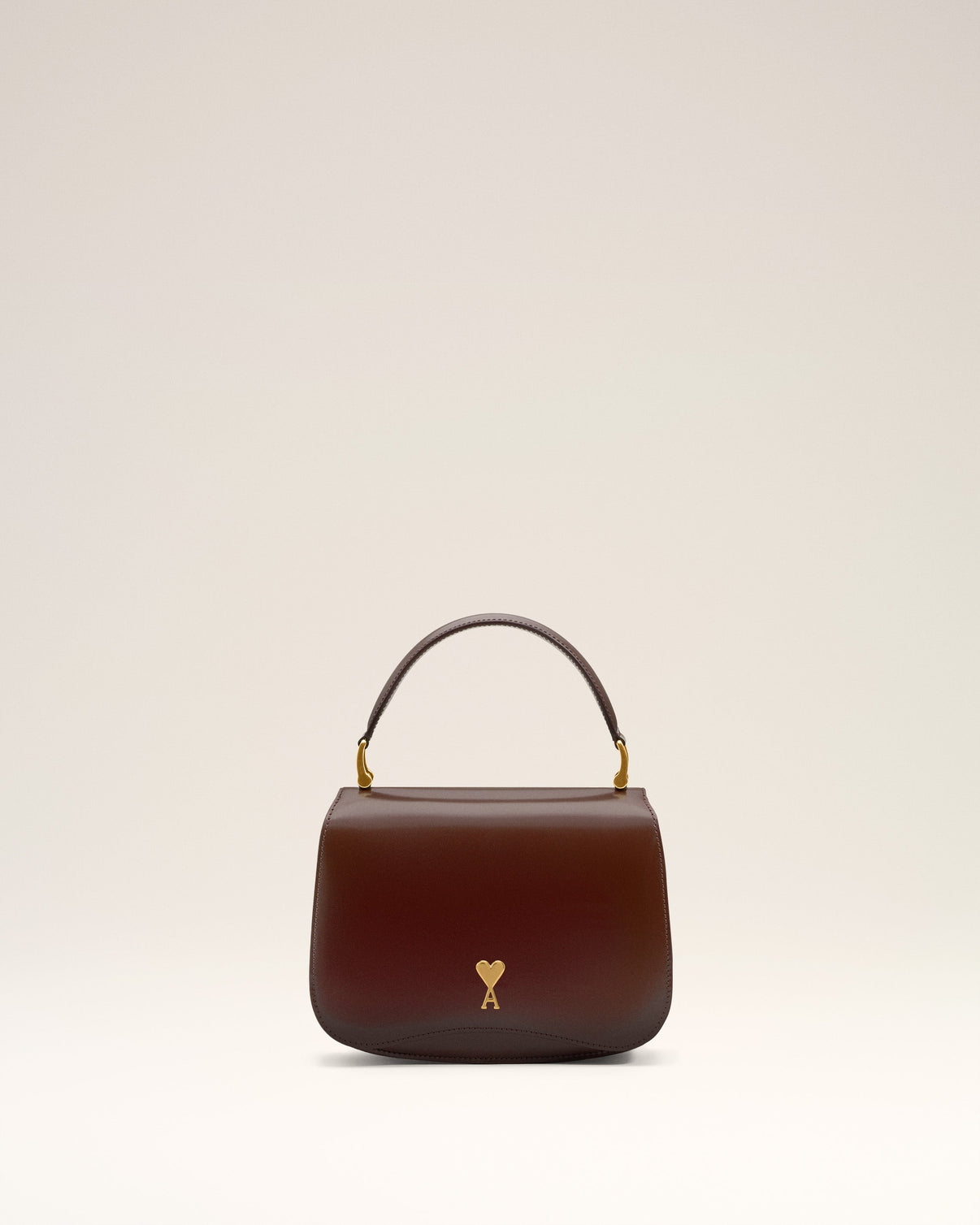 Burgundy Glazed Leather Handle Paris Paris Bag