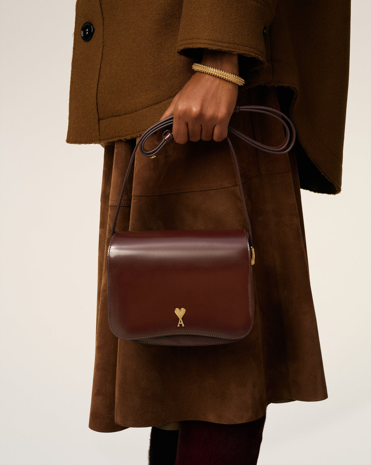 Burgundy Glazed Leather Paris Paris Bag