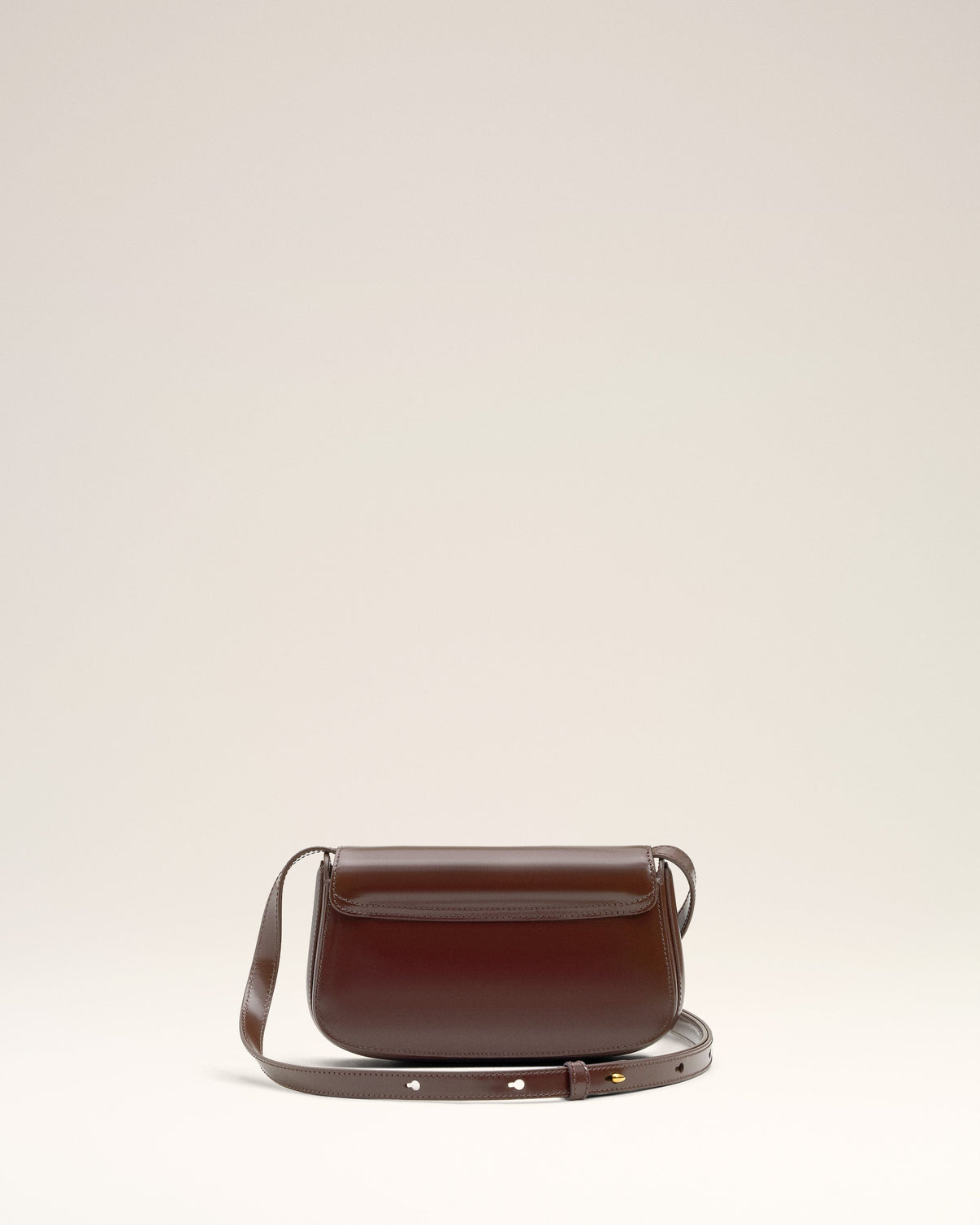 Burgundy Glazed Leather Small Crossbody Paris Paris Bag