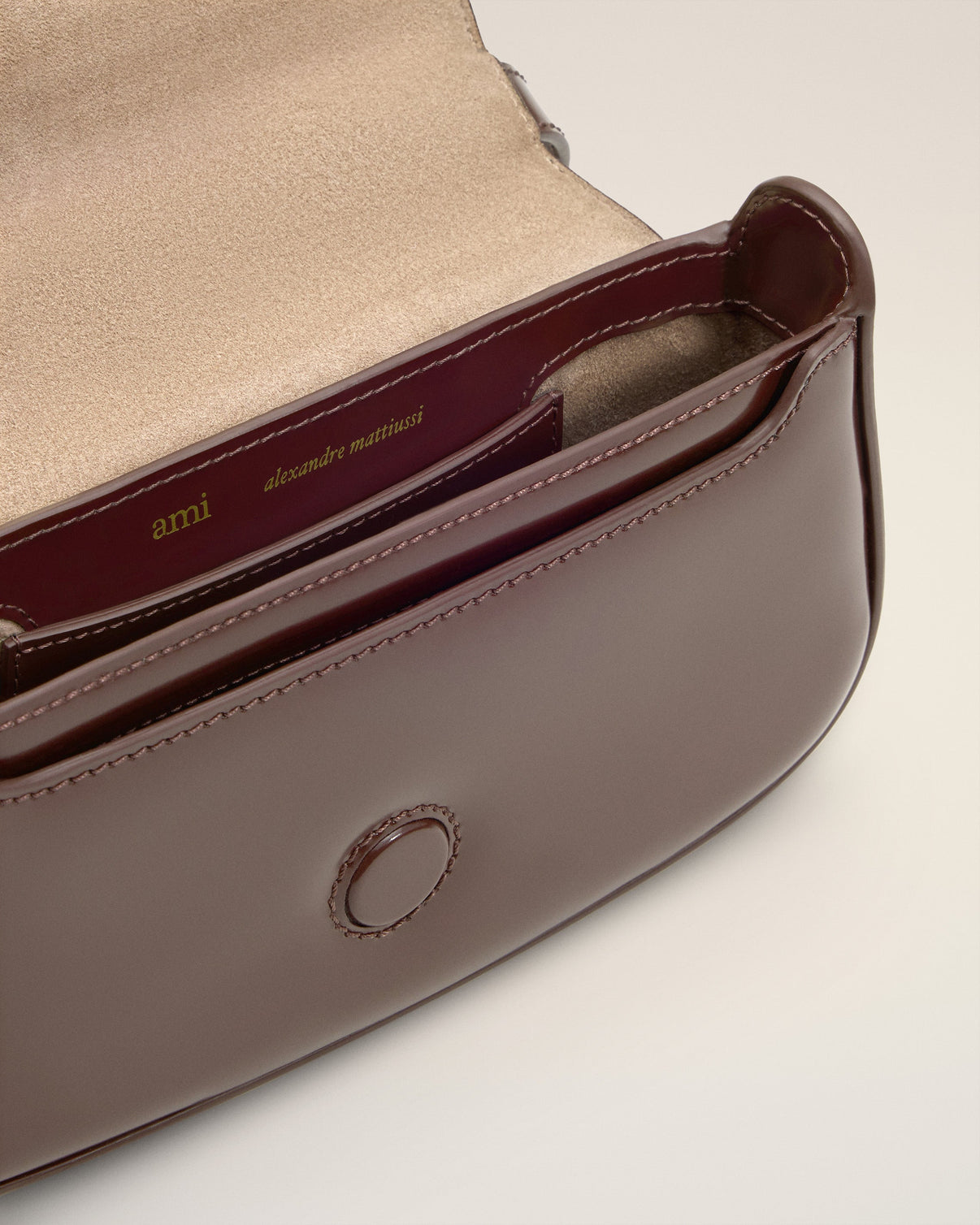 Burgundy Glazed Leather Small Crossbody Paris Paris Bag
