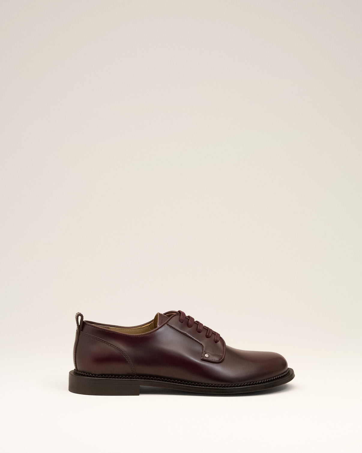 Burgundy Leather Anatomical Toe Derbies