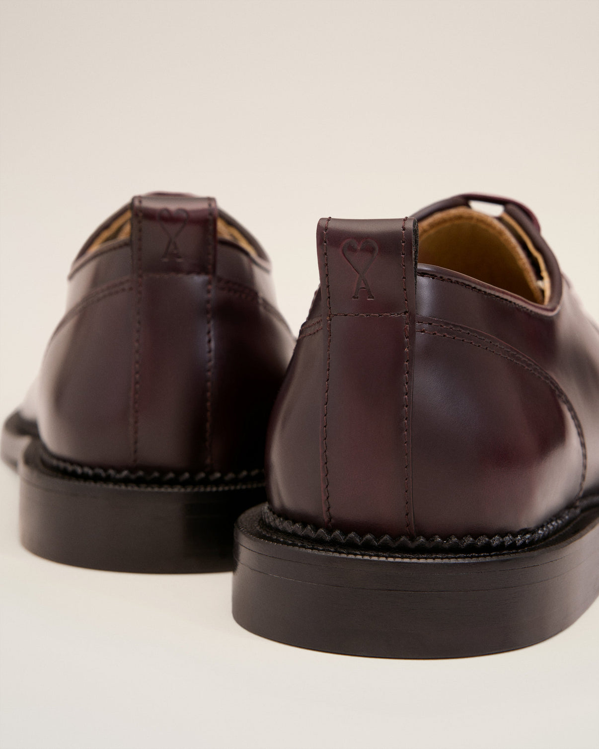 Burgundy Leather Anatomical Toe Derbies