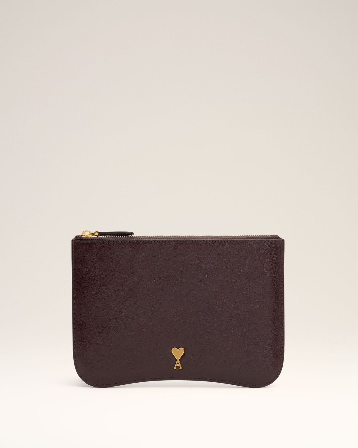 Burgundy Leather Paris Paris Pouch