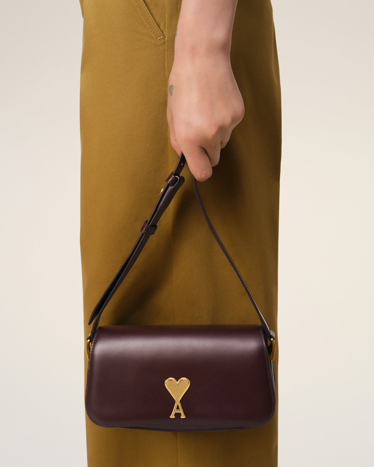Burgundy Leather Shoulder Bag Paris Paris Bag