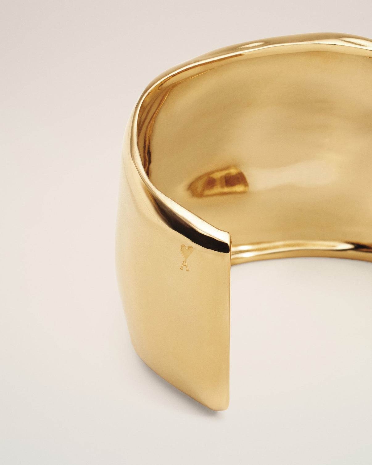 Gold Brass Dune Large Size Cuff