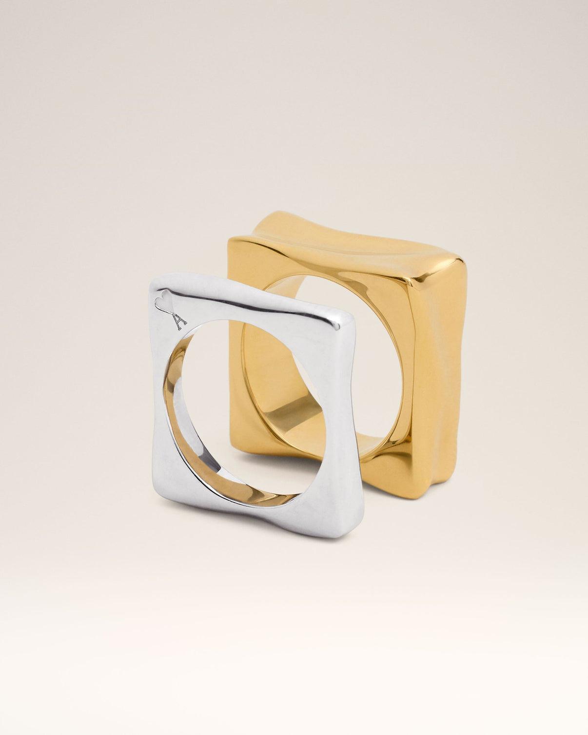 Gold Brass Dune Ring