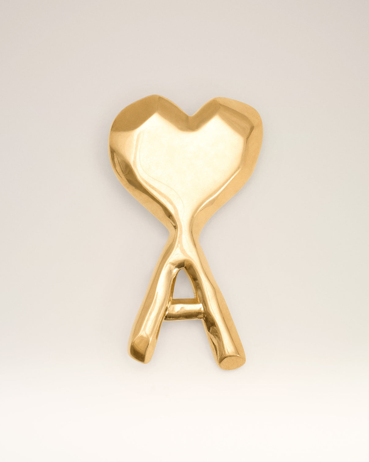 Gold Brass Hammered Pin