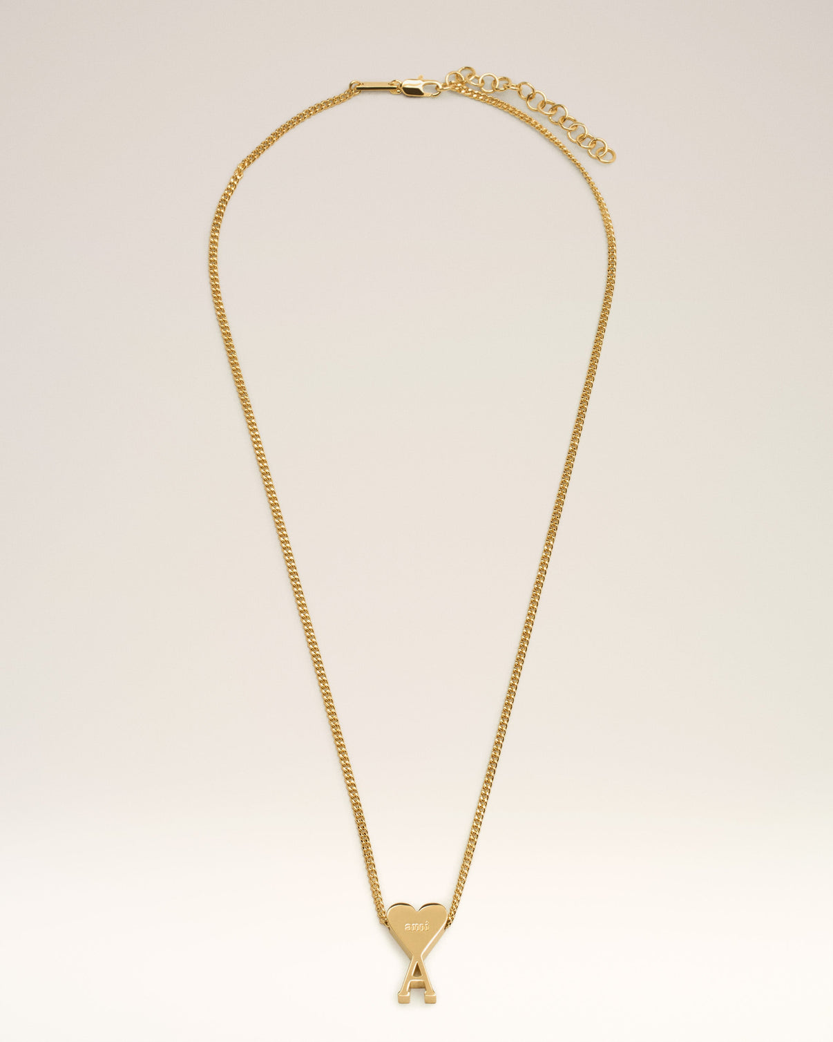 Gold Brass Pendant Necklace