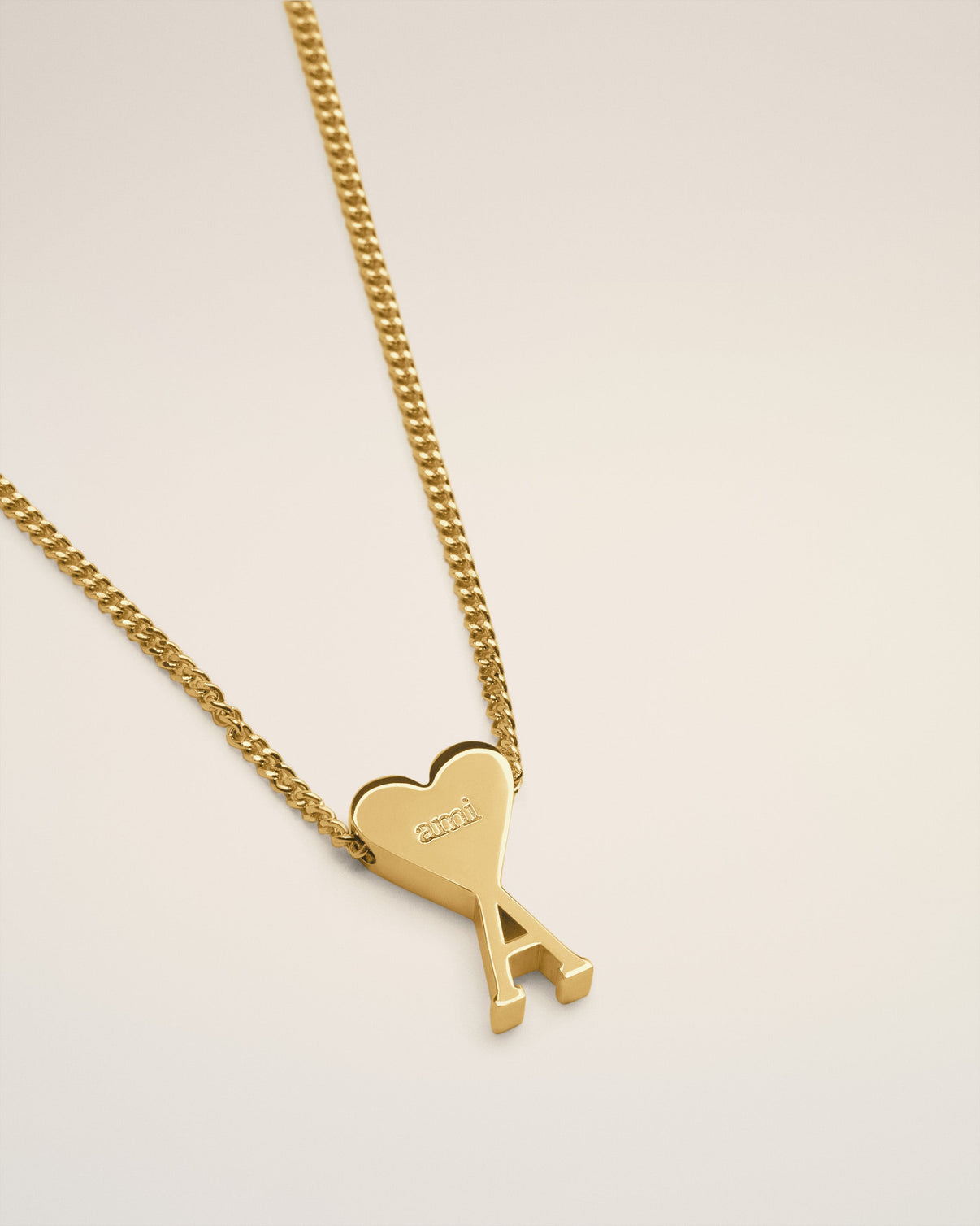 Gold Brass Pendant Necklace